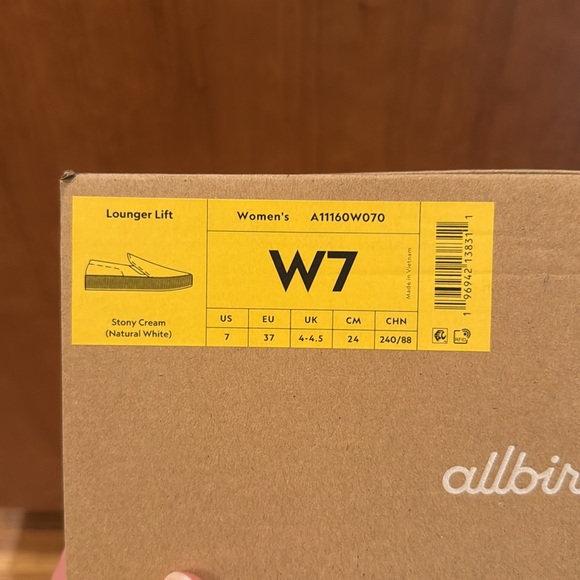 NIB AIRBIRDS Lounger Lift Step in Sneaker Sz 7 M - Picture 7 of 8